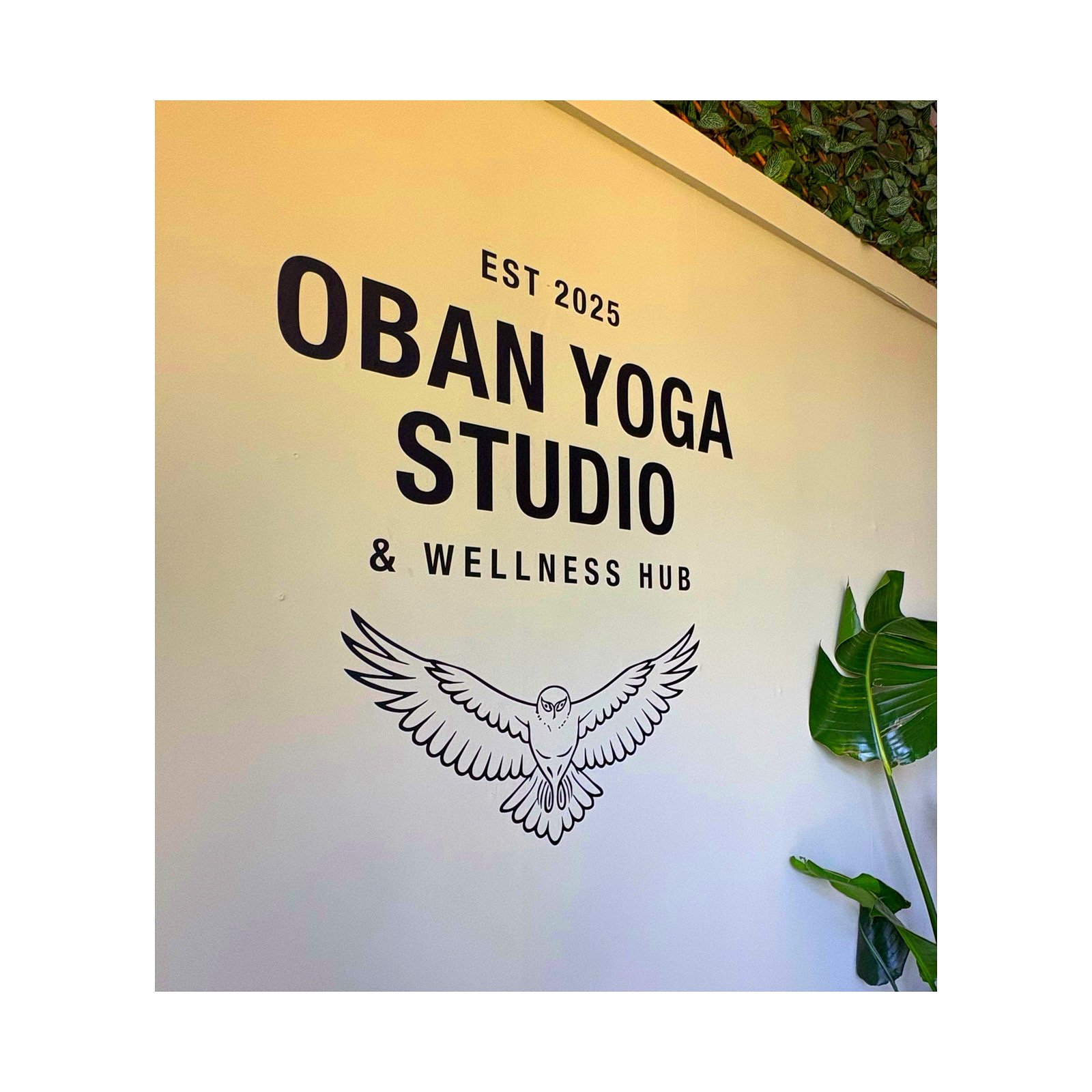 oban yoga studio wall sticker